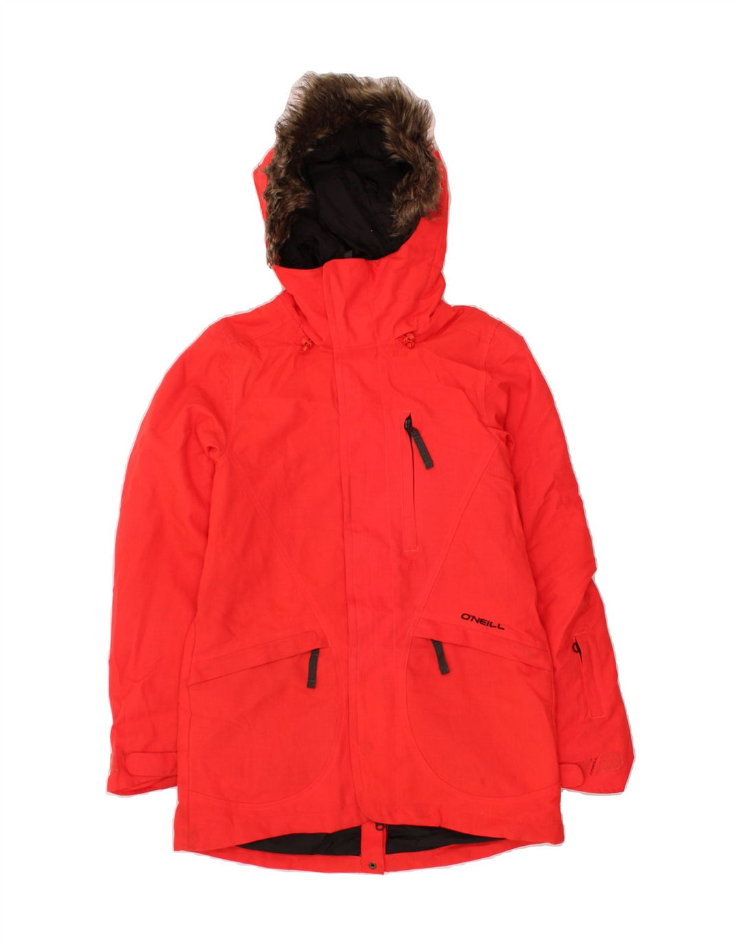O'NEILL Mens Hooded Windbreaker Jacket UK 34 XS Red Polyester Vintage O'Neill and Second-Hand O'Neill from Messina Hembry 