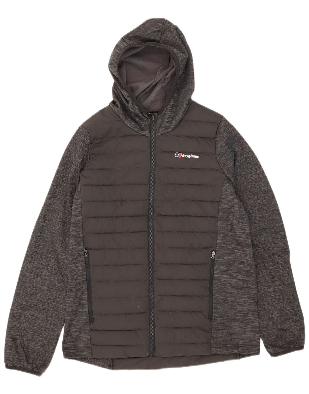 Berghaus drenge hættepolstret jakke 14-15 år Grå Colourblock Polyester