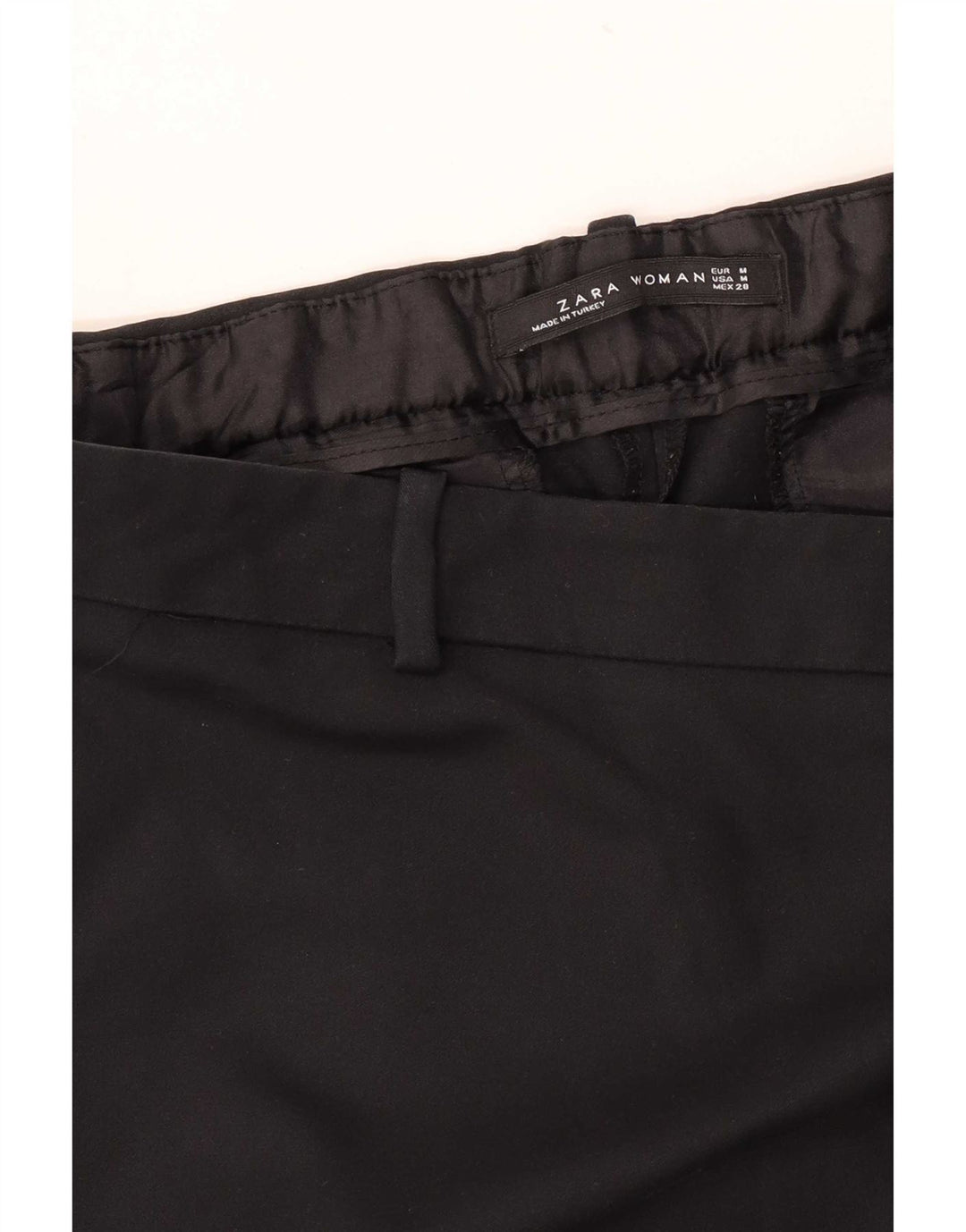 Zara Dame Slim Casual Bukser Medium W28 L28 Sort