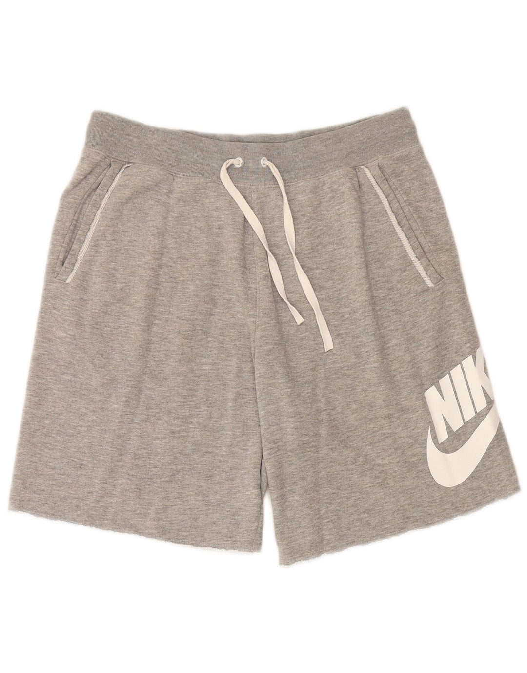 NIKE Mens Graphic Sport Shorts Medium Grey Cotton