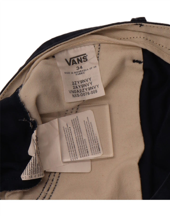 VANS Chino Shorts til mænd W34 Large Navy Blue Bomuld