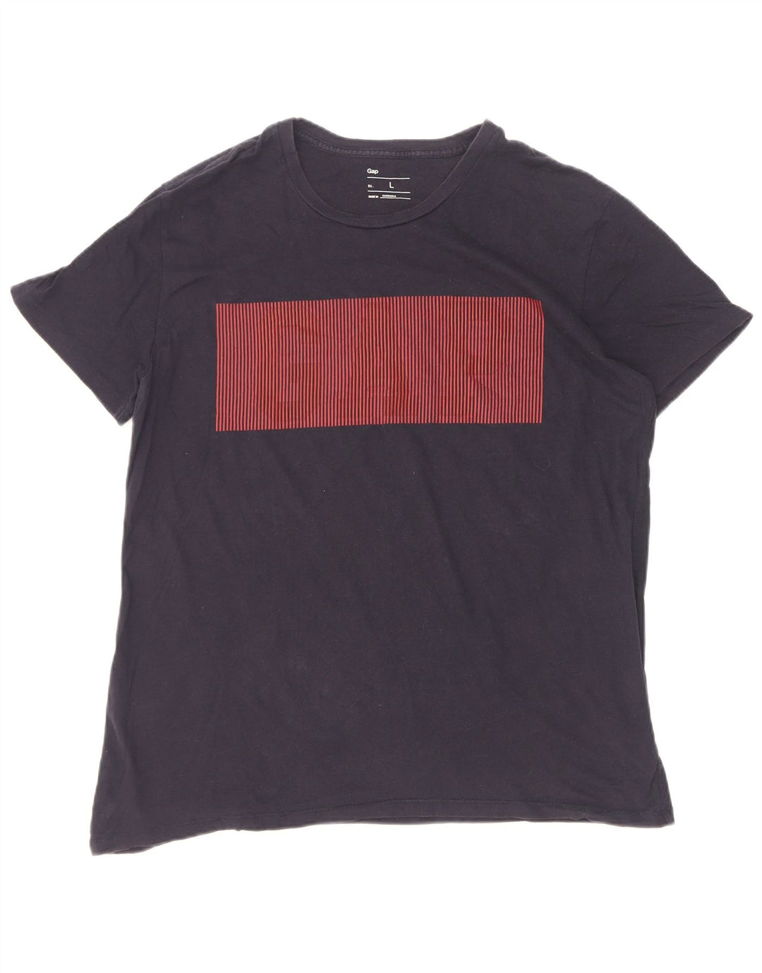 Gap Herre grafisk T-shirt Top Stor marineblå bomuld