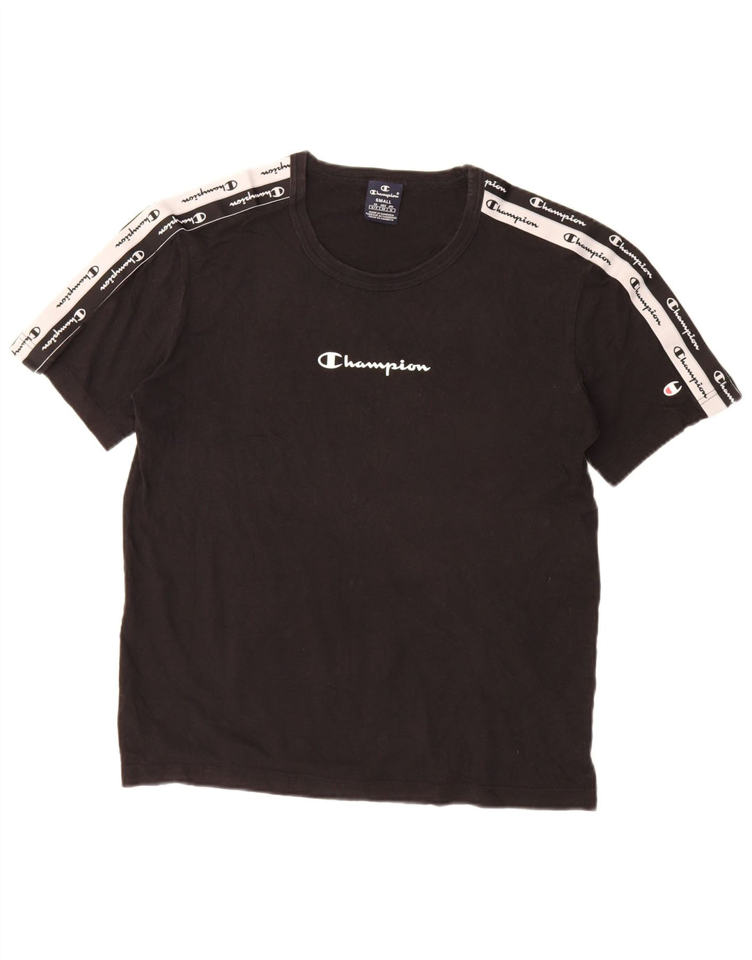 CHAMPION Herre Grafisk T-Shirt Top Lille Sort