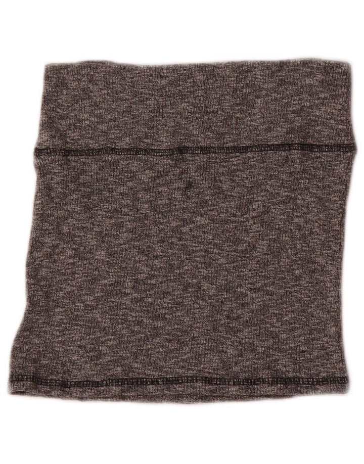 Zara Dame Trafaluc Knit Mini Nederdel Medium W28 Grå Flecked