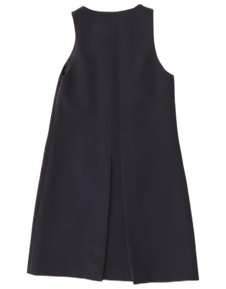 TED BAKER Dame Ærmeløs A-line kjole Størrelse 1 XS Sort Polyester