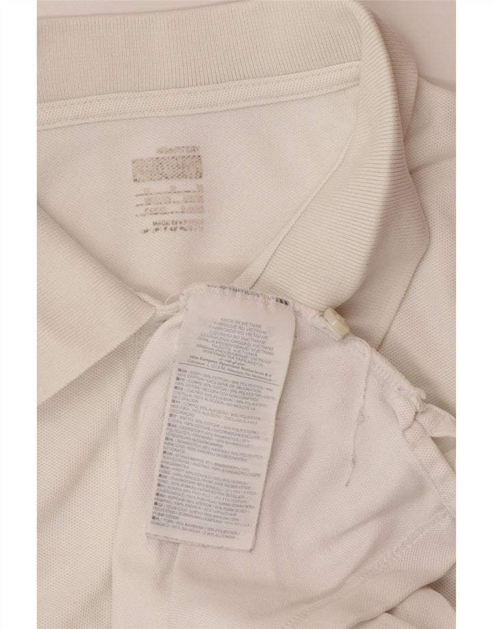 NIKE Poloshirt til mænd Medium hvid bomuld