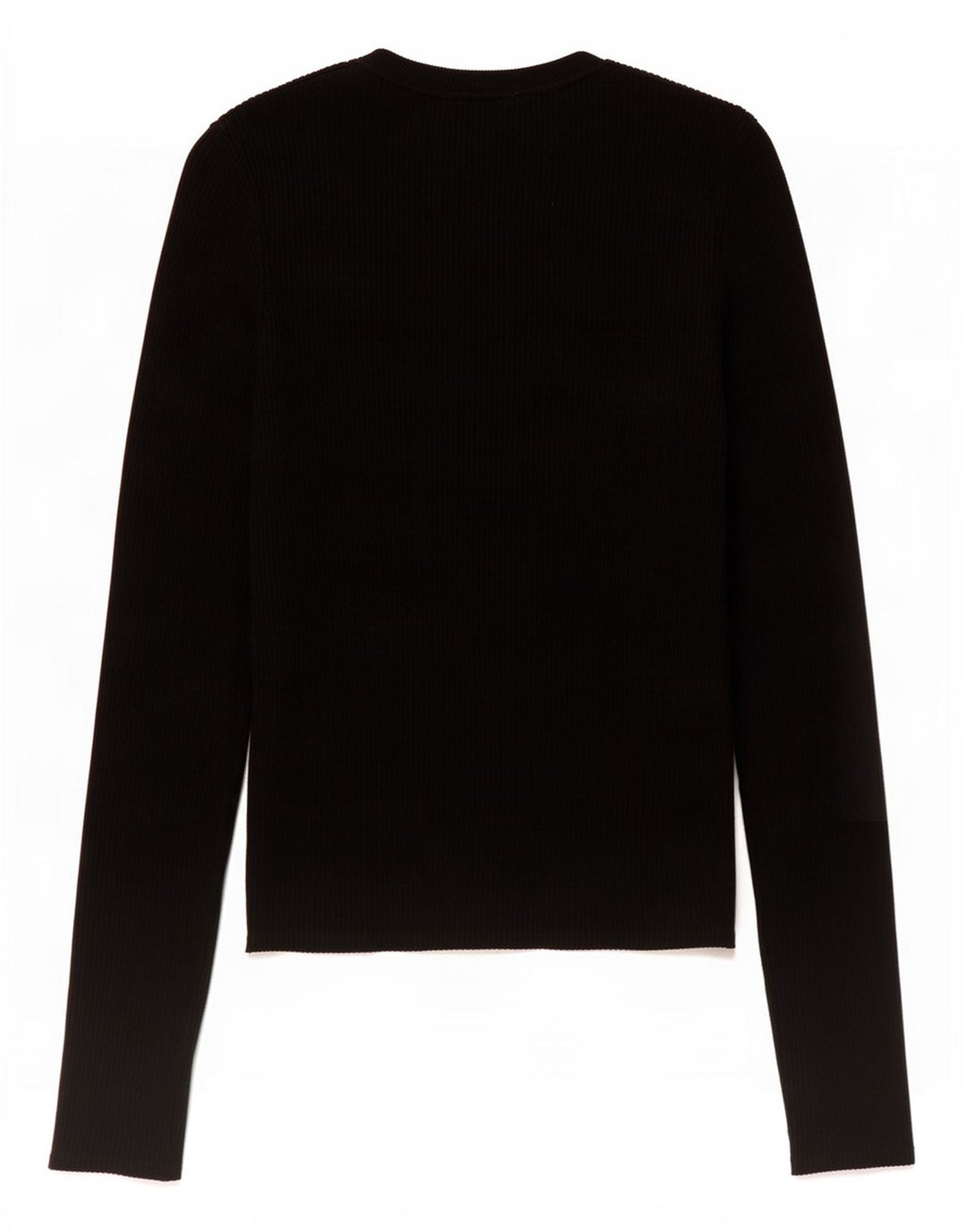 Zara Womens Crop Top Langærmet UK 12 Medium Black Viscose