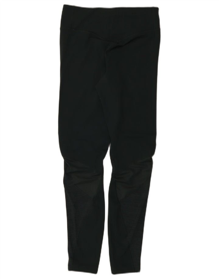 NIKE Dame Dri Fit Leggings UK 12 Medium Green Nylon