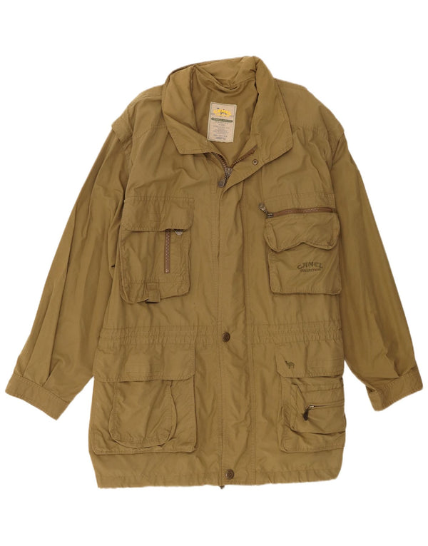 Camel Active Herre Hooded Utility Jacket EU 58 2XL Khaki Cotton