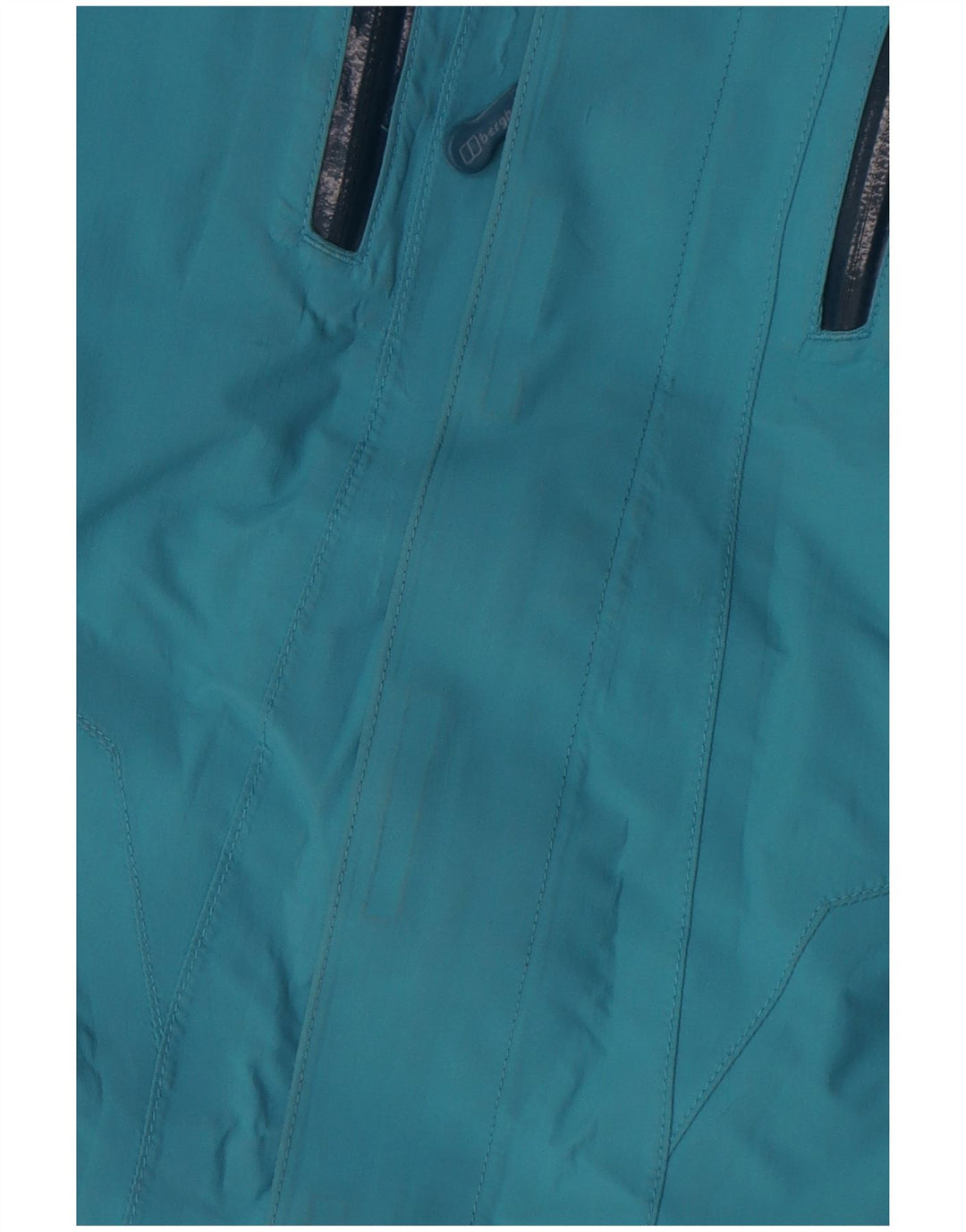 Berghaus Dame Hætte Oversized Regnjakke UK 10 Lille Blå Nylon