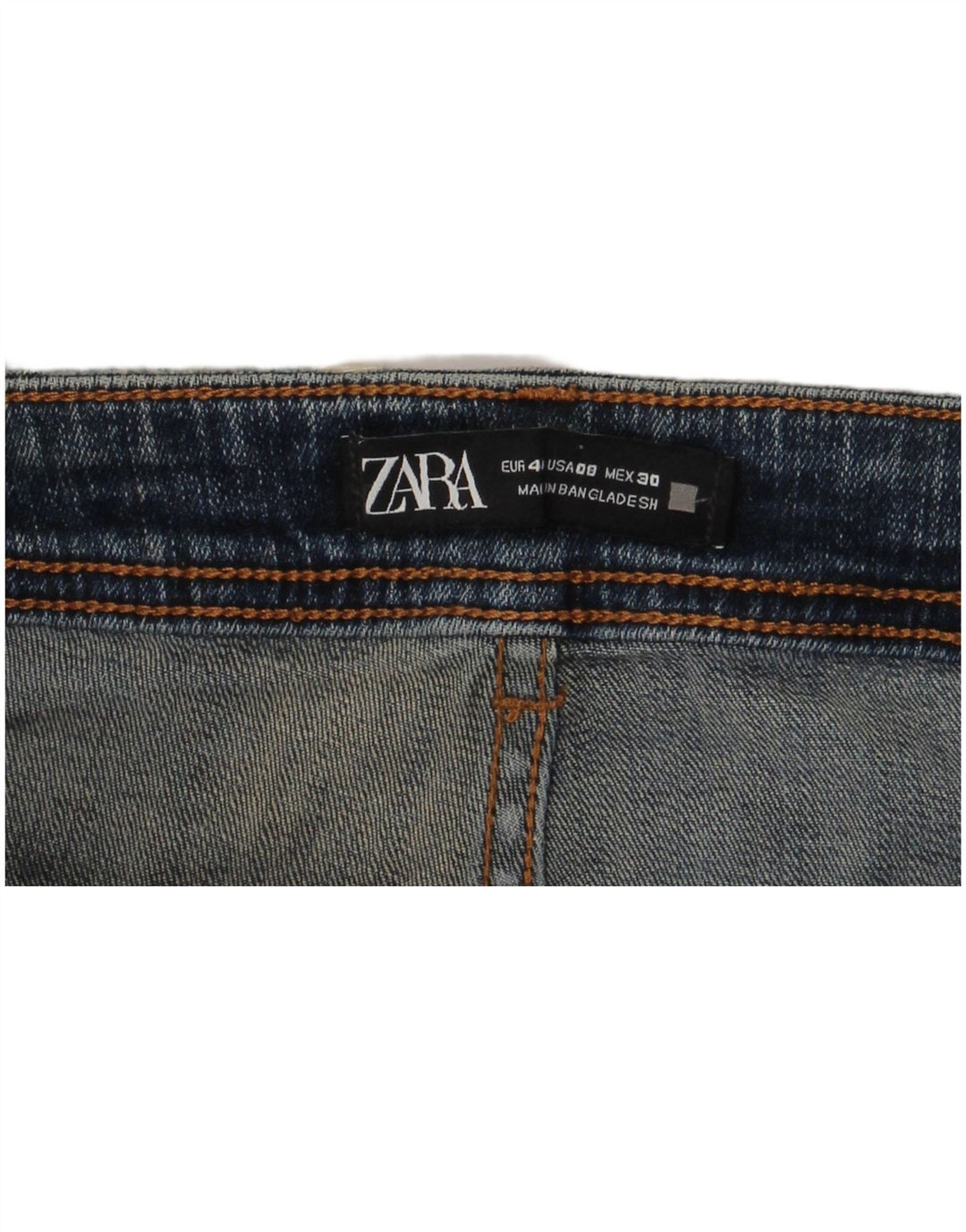 Zara Dame Distressed Skinny Jeans EU 40 Medium W30 L28 Blå