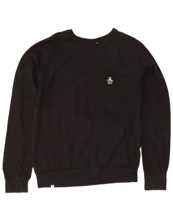 Penguin Herre Sweatshirt Jumper Medium Sort Bomuld