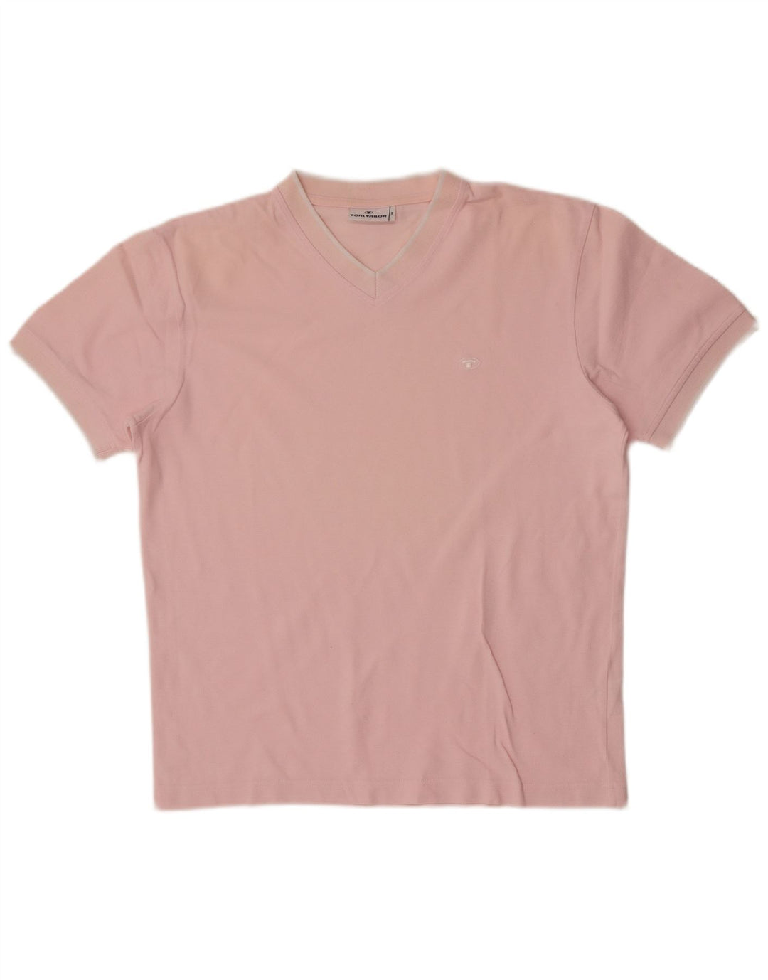 Tom Tailor Herre T-shirt Top Medium Pink Bomuld
