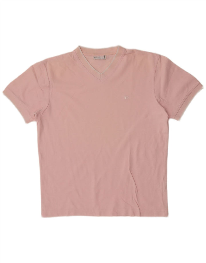 Tom Tailor Herre T-shirt Top Medium Pink Bomuld