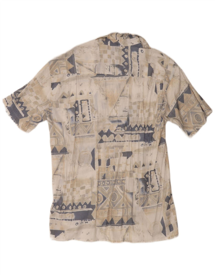Rudnick Kortærmet Herreskjorte Medium Beige Geometrisk