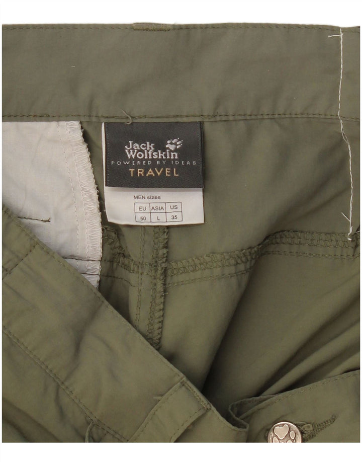JACK WOLFSKIN Herre Travel Straight Cargo Bukser Large W34 L30 Khaki