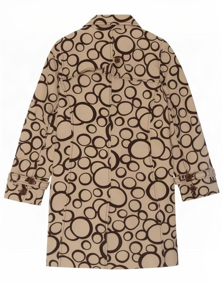 Coast Womens Trench Coat UK 12 Medium Beige Geometrisk Bomuld