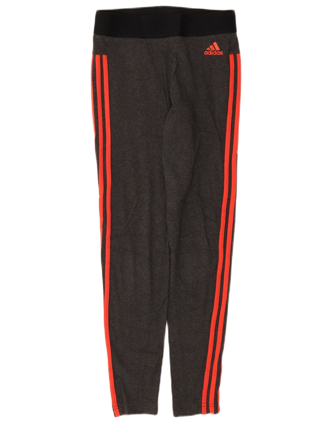 Adidas Dame Leggings UK 12/14 Medium Grey Colourblock Bomuld