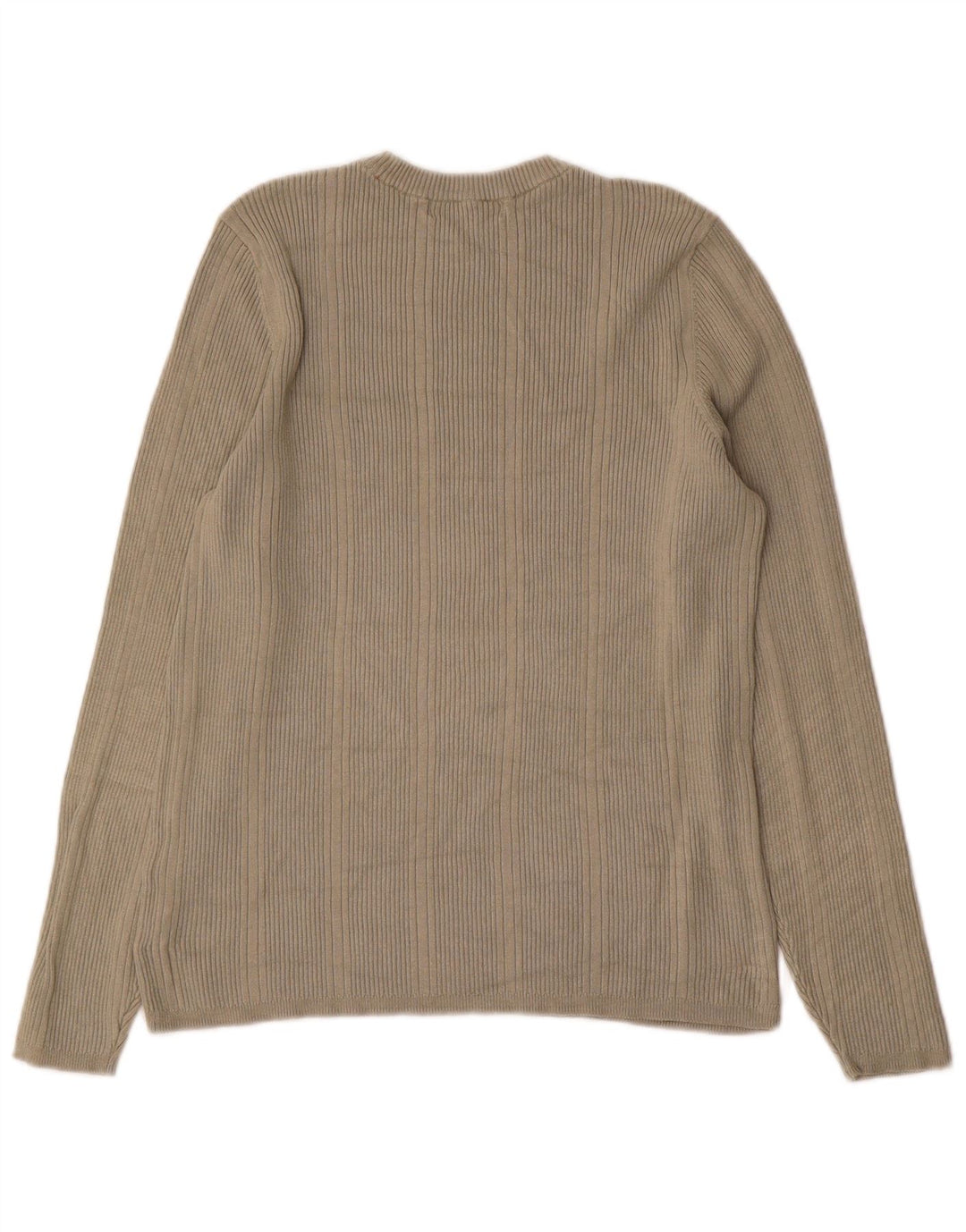 Marks & Spencer Dametop Langærmet UK 16 Stor Khaki Viscose