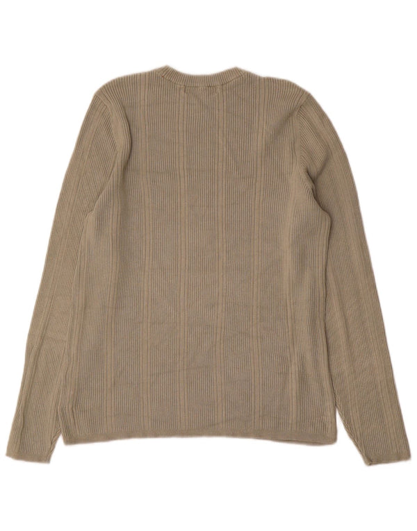 Marks & Spencer Dametop Langærmet UK 16 Stor Khaki Viscose