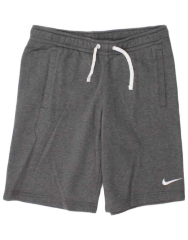 Nike Sportshorts til mænd, mellemgrå flækket bomuld