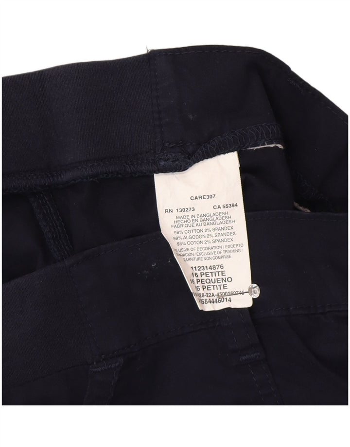 Lee Dame Cargo Capri Bukser US 16 2XL W38 L19 Marineblå Bomuld