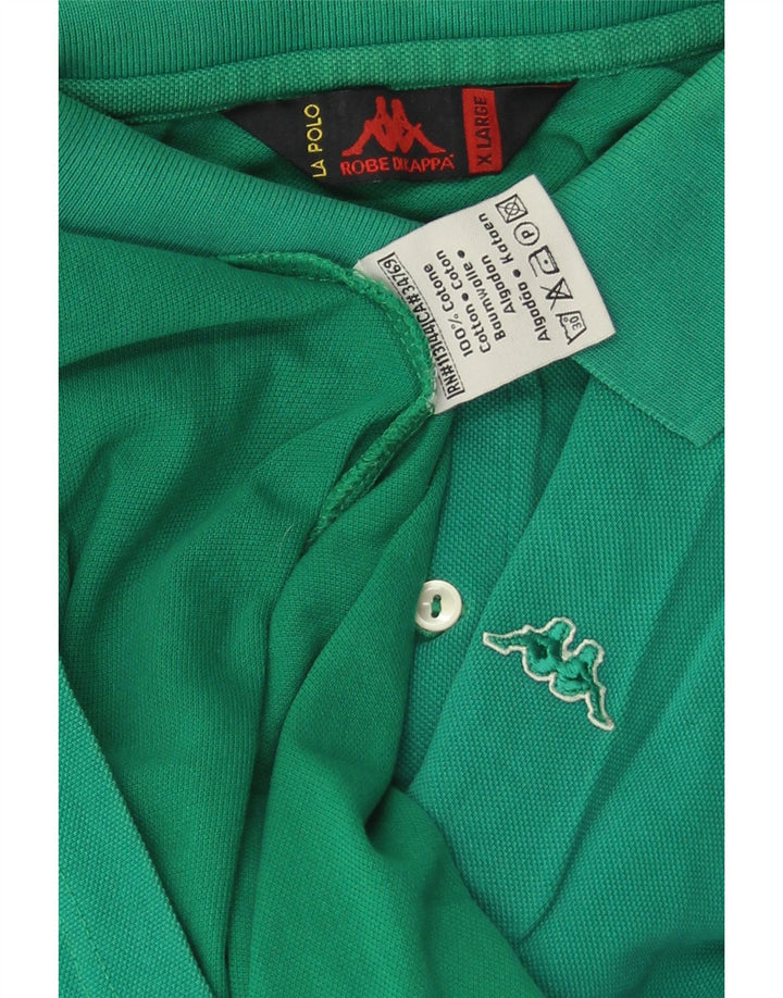 Kappa herre poloshirt XL Grøn bomuld