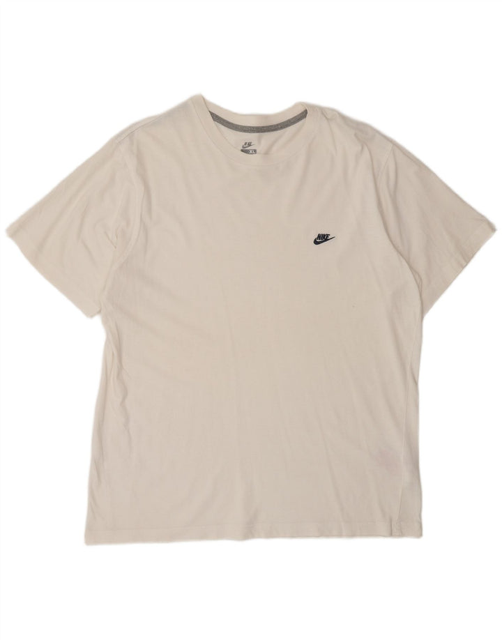 NIKE T-shirt top til mænd UK 45/47 XL hvid bomuld