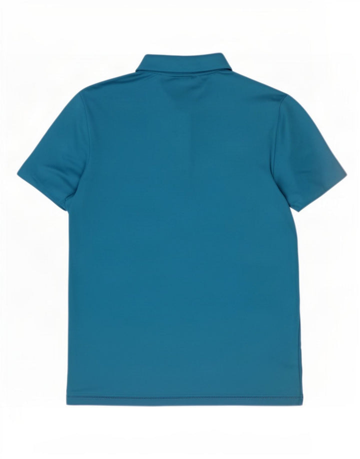Adidas Polo Shirt til mænd, stor blå stribet polyester