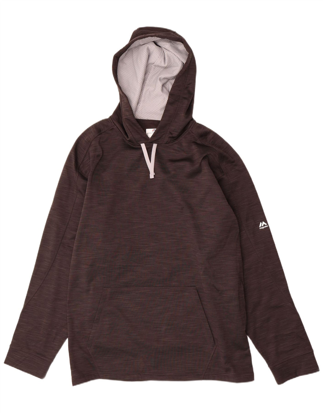 MAJESTIC Mens Hoodie Jumper XL Grey Polyester