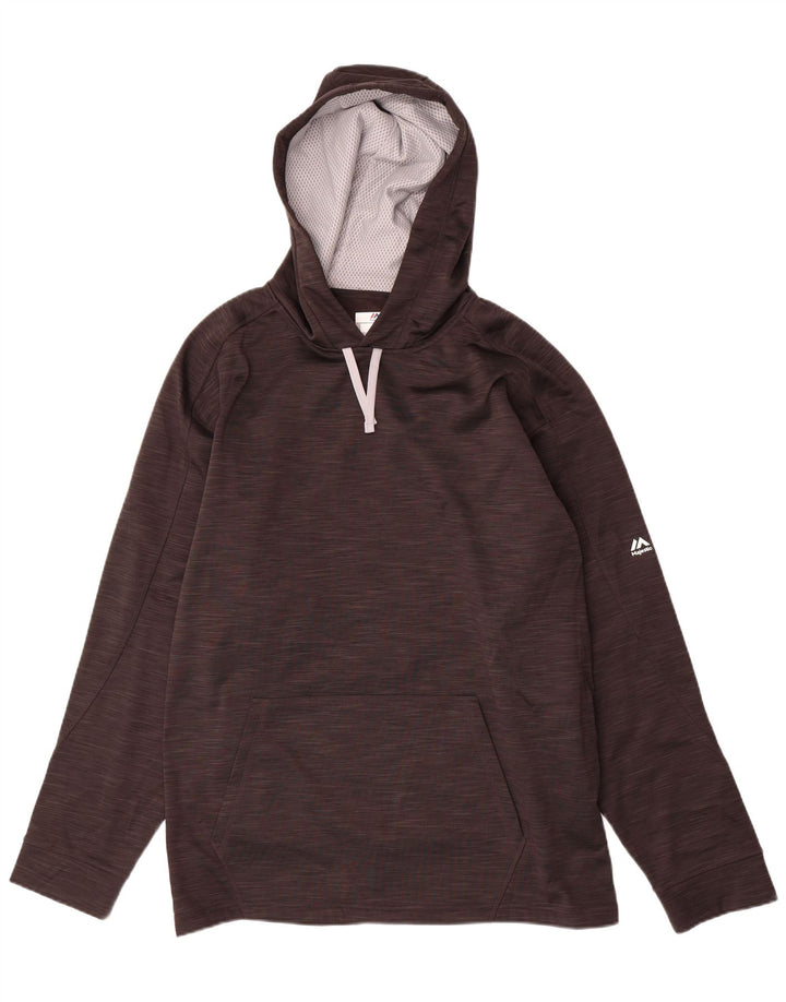 MAJESTIC Mens Hoodie Jumper XL Grey Polyester