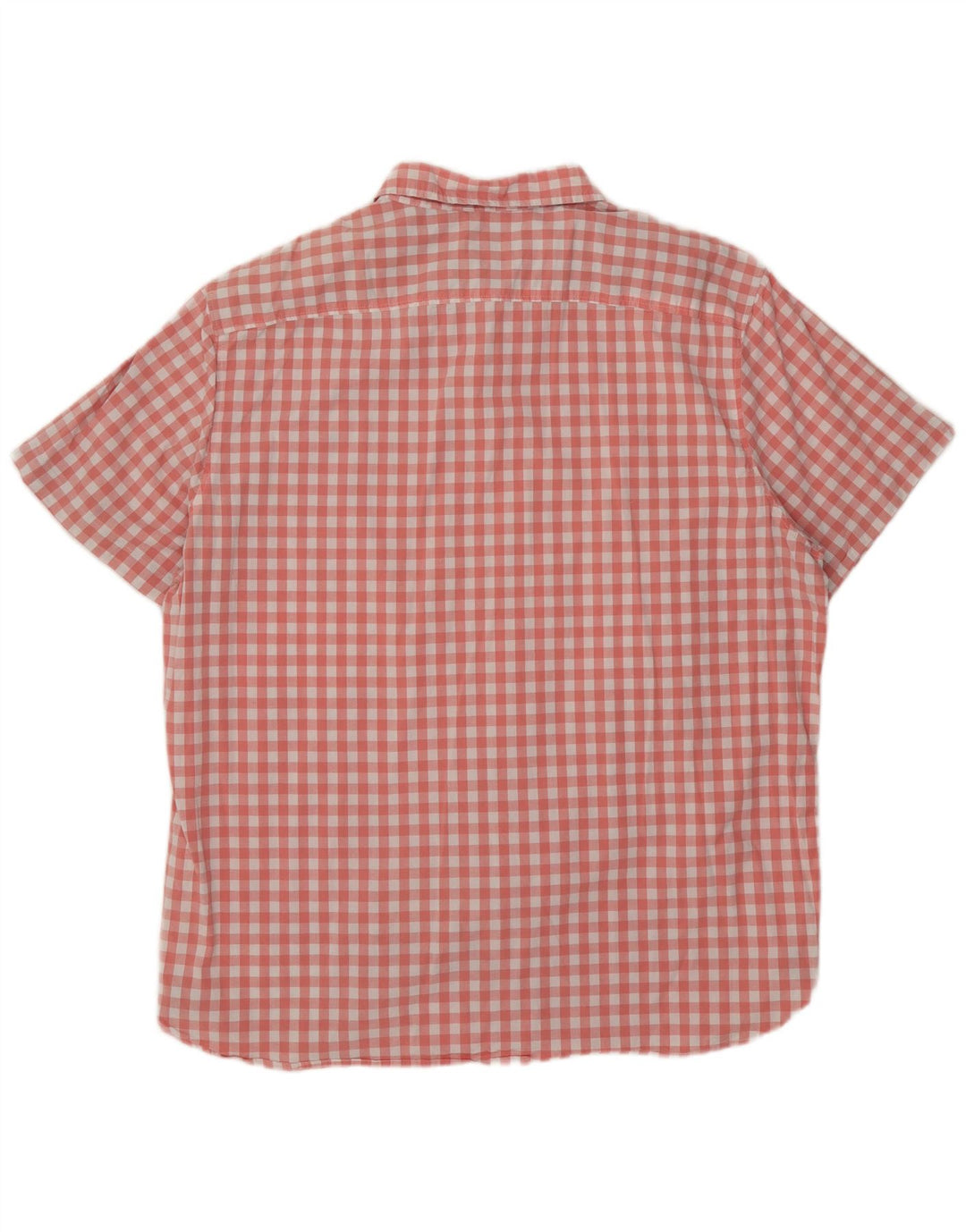 Lee Herre Stretch Kortærmet Regular Fit skjorte 2XL Pink Gingham Cotton