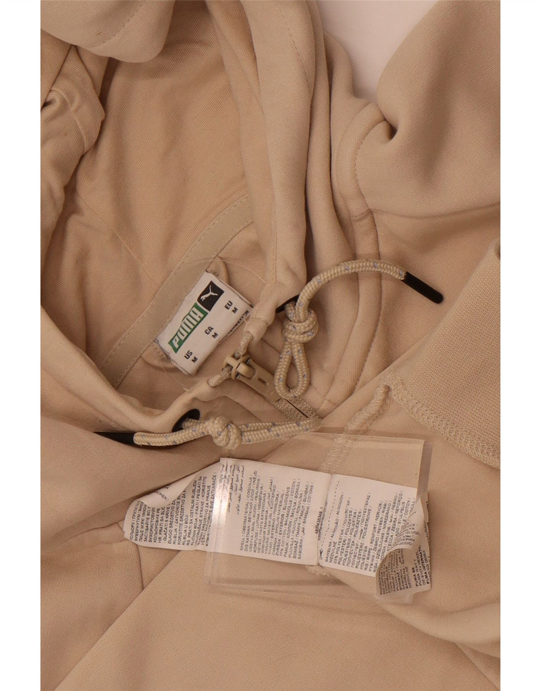 Puma Hættetrøje med lynlås til mænd Medium Beige Bomuld