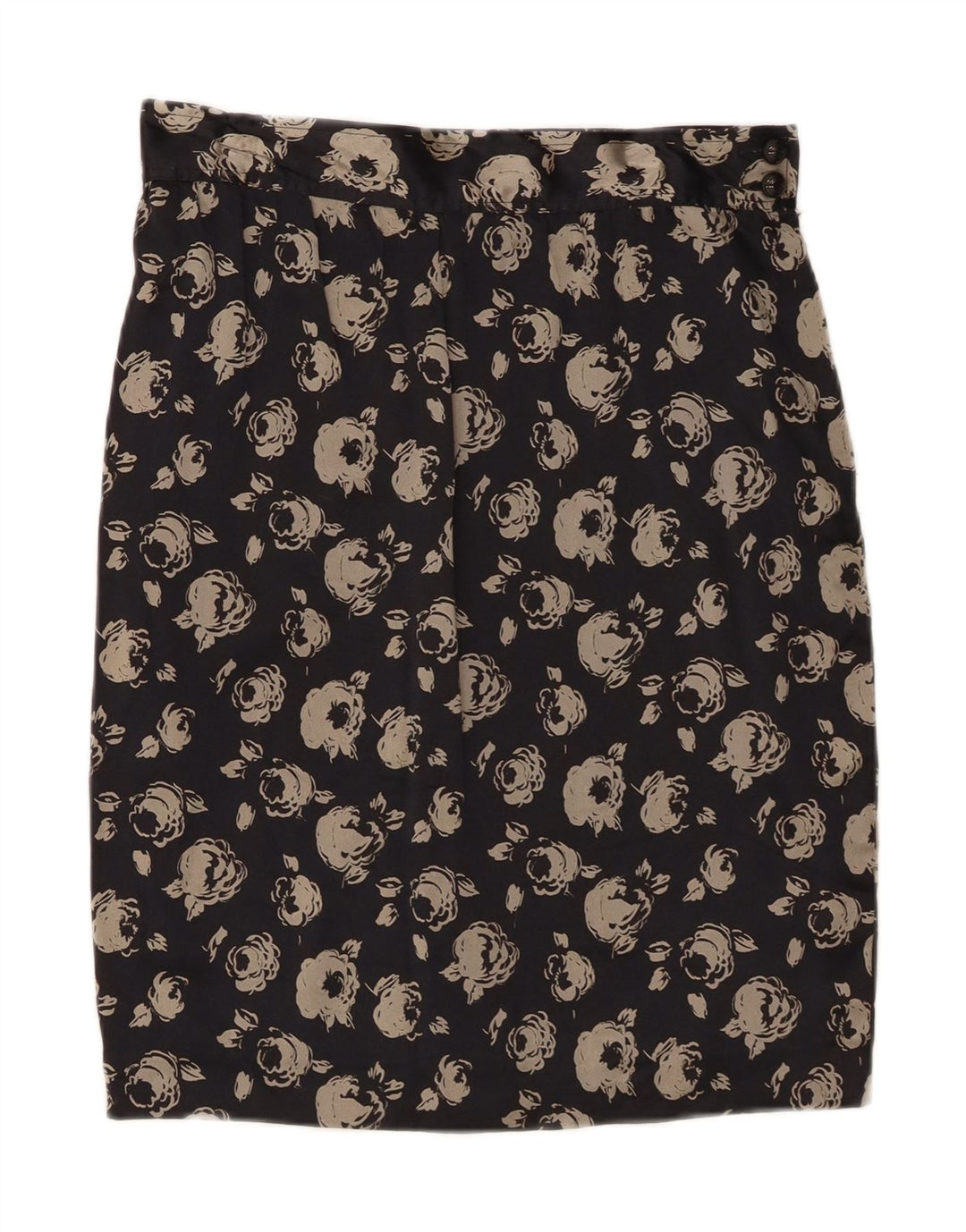 UNGARO Womens Pencil Skirt IT 46 Large W30 Black Floral Vintage Ungaro and Second-Hand Ungaro from Messina Hembry 