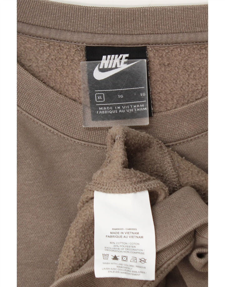 Nike Sweatshirt Jumper til mænd XL Grå bomuld