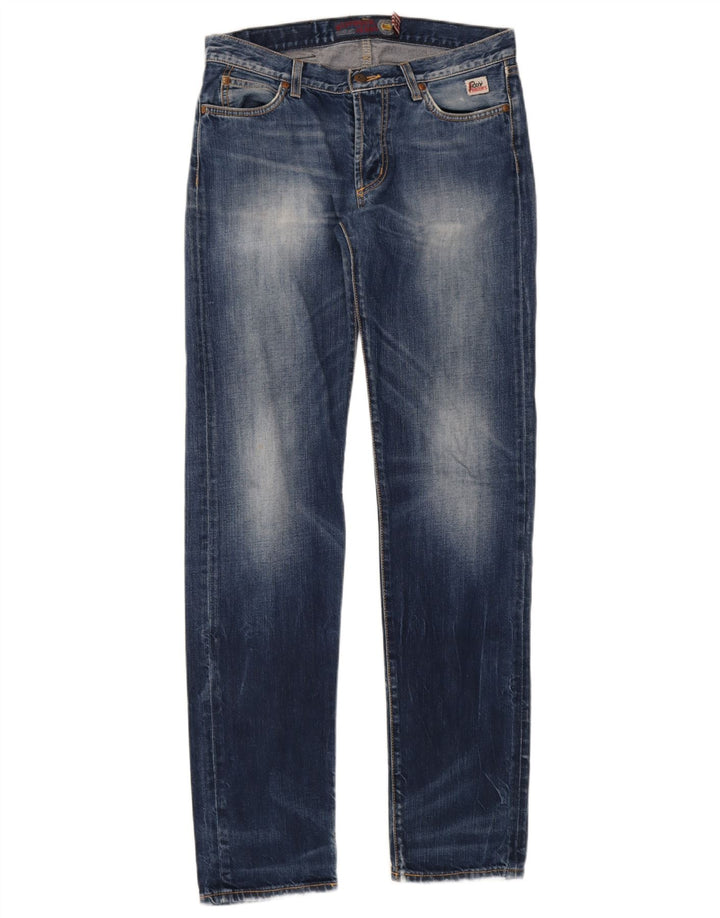 Roy Rogers Herre Straight Jeans IT 45 Small W31 L34 Blue