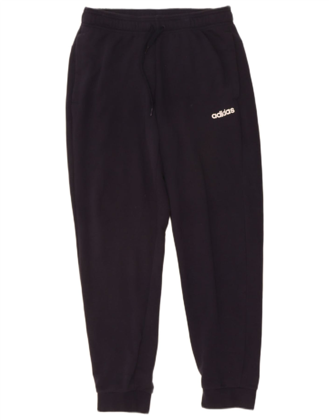 ADIDAS Mens Tracksuit Trousers Joggers Medium Navy Blue Cotton