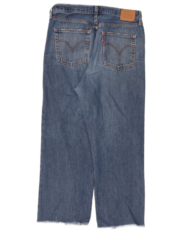 Levi's Dame Ribcage Straight Jeans W32 L29 Blå Bomuld
