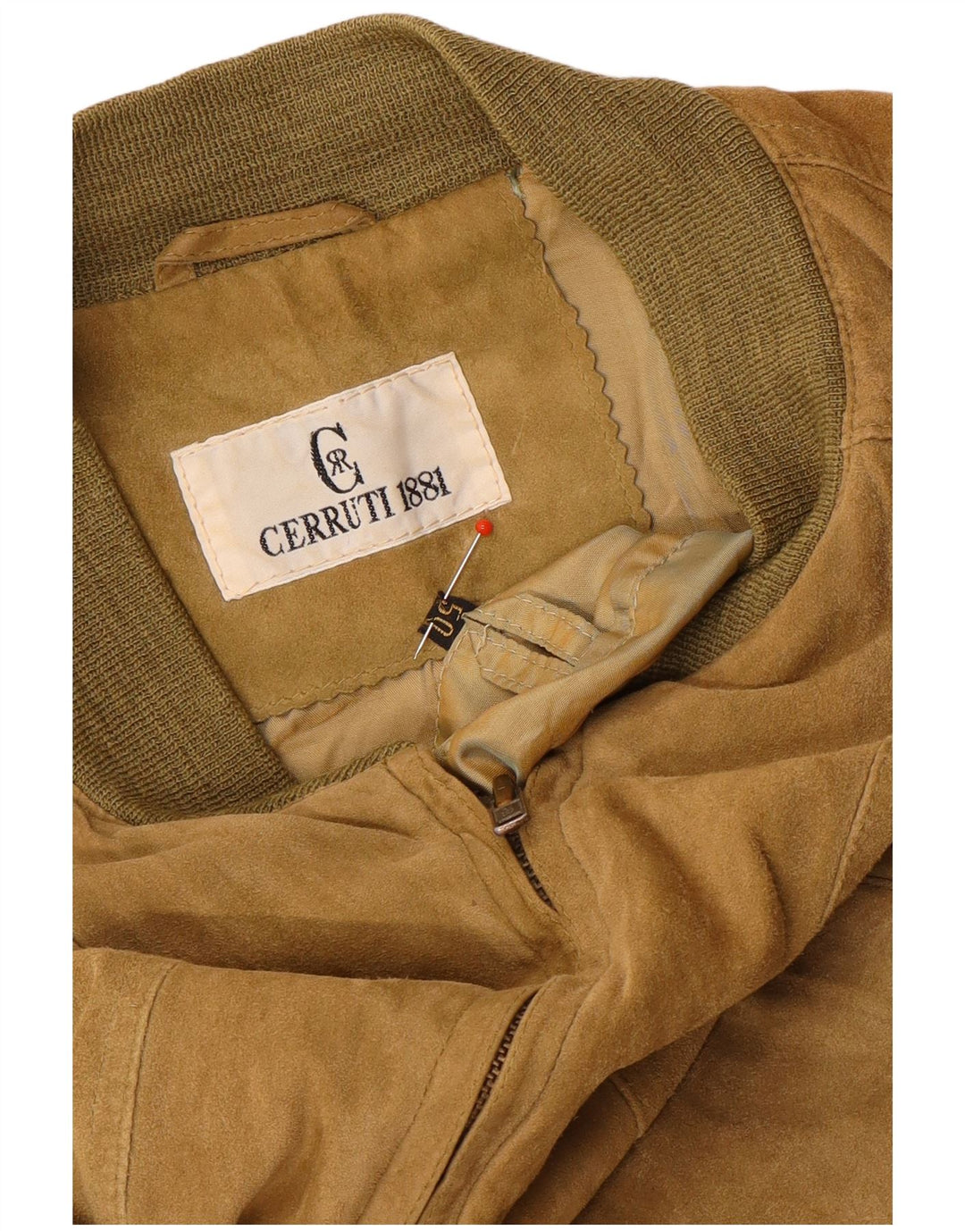 Cerruti 1881 Herre ruskind bomberjakke IT 50 Stor Brun