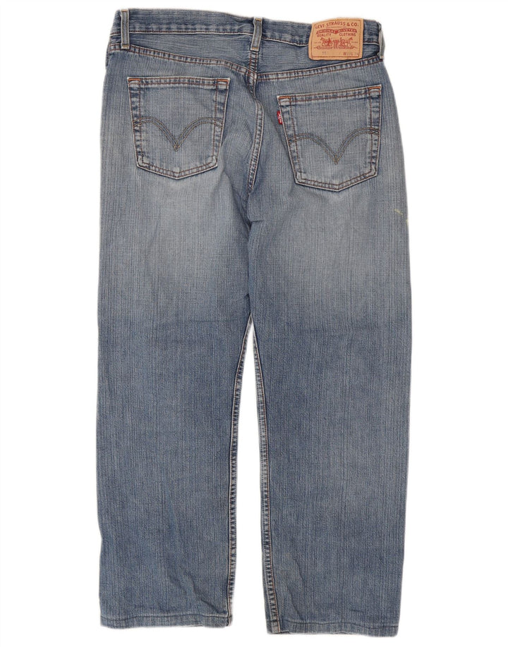 LEVI'S Mens 751 Straight Jeans W33 L27 Blue Cotton