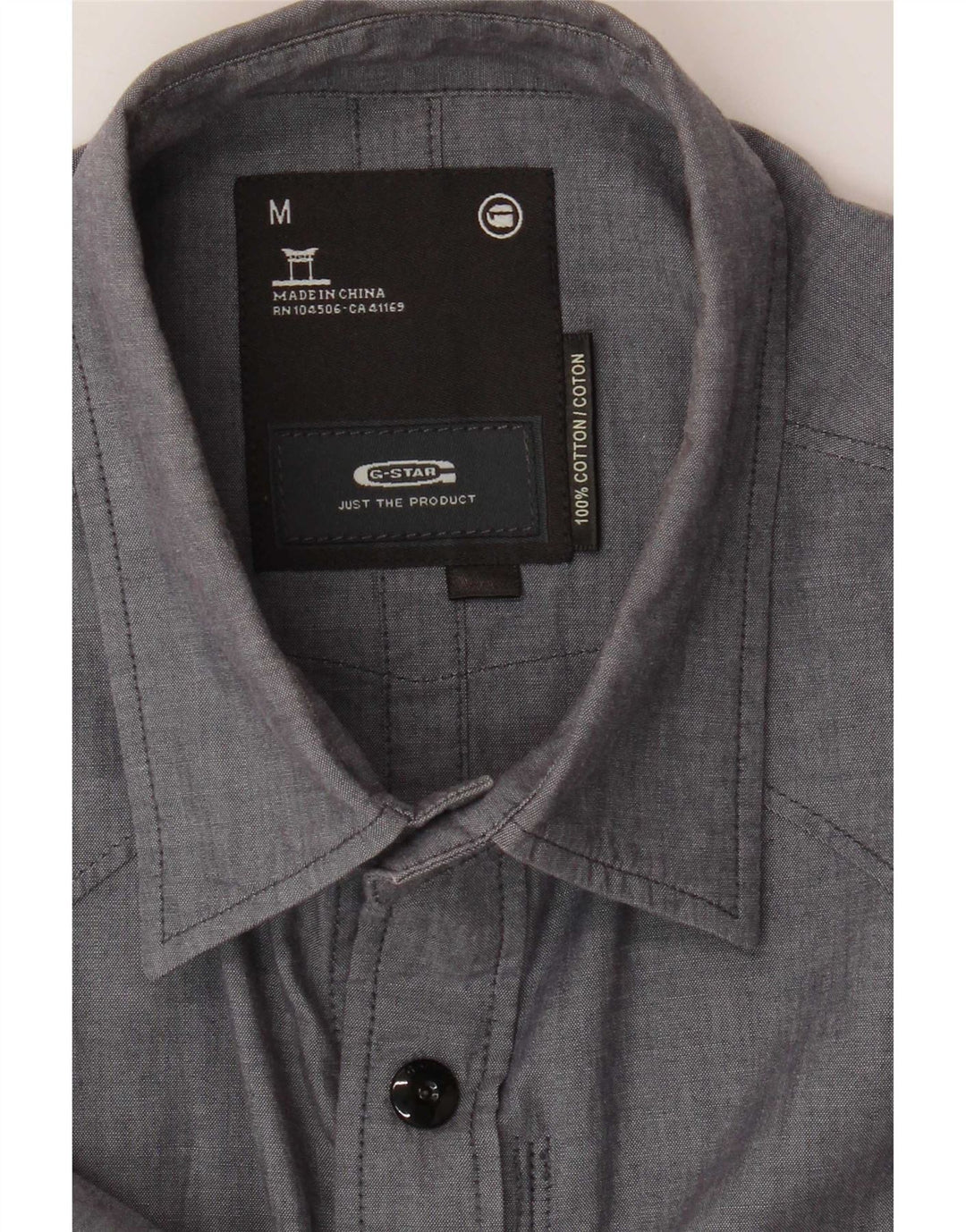 G-Star Herre Kortærmet Military Shirt Medium Grey Bomuld