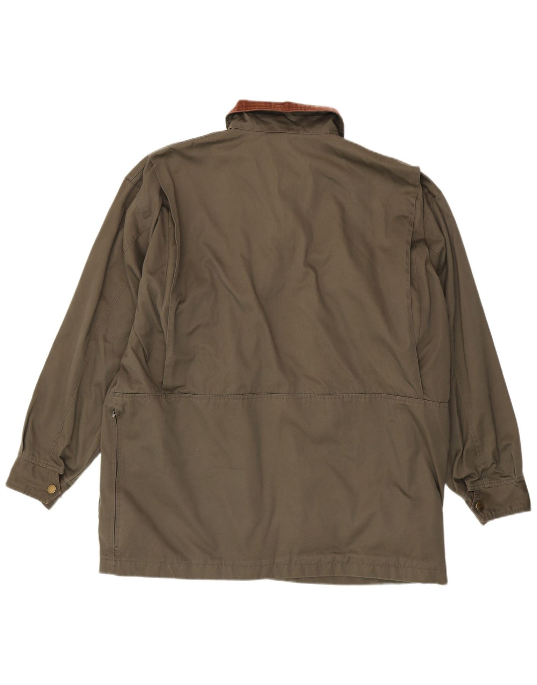 LE CHAMEAU Herre Utility Jacket UK 42 XL Khaki Polyester