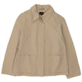 Trussardi Jeans Dame Bomber Jacket IT 44 Medium Beige Bomuld