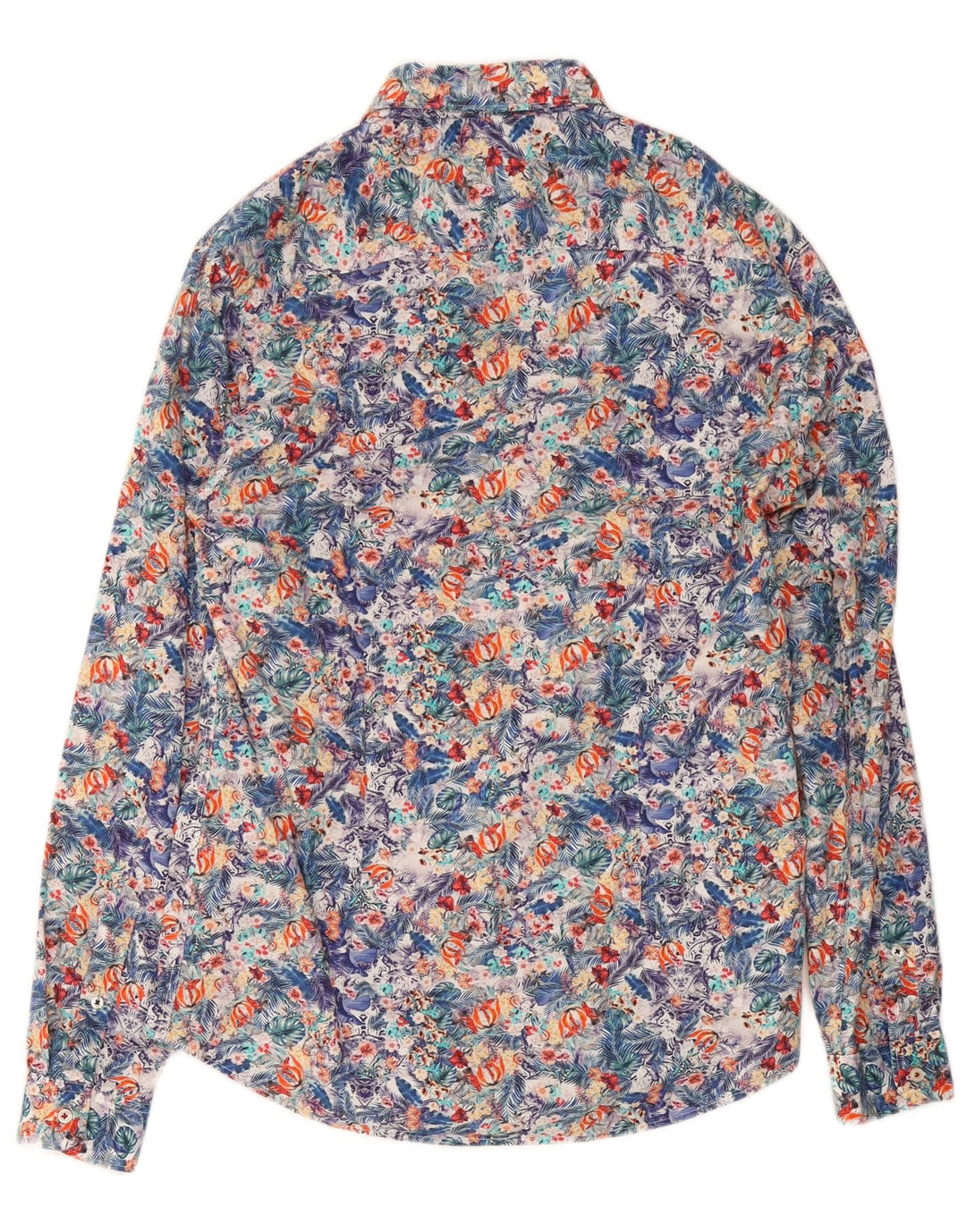 Zara Herre Slim Fit skjorte Medium Flerfarvet Blomsterbomuld