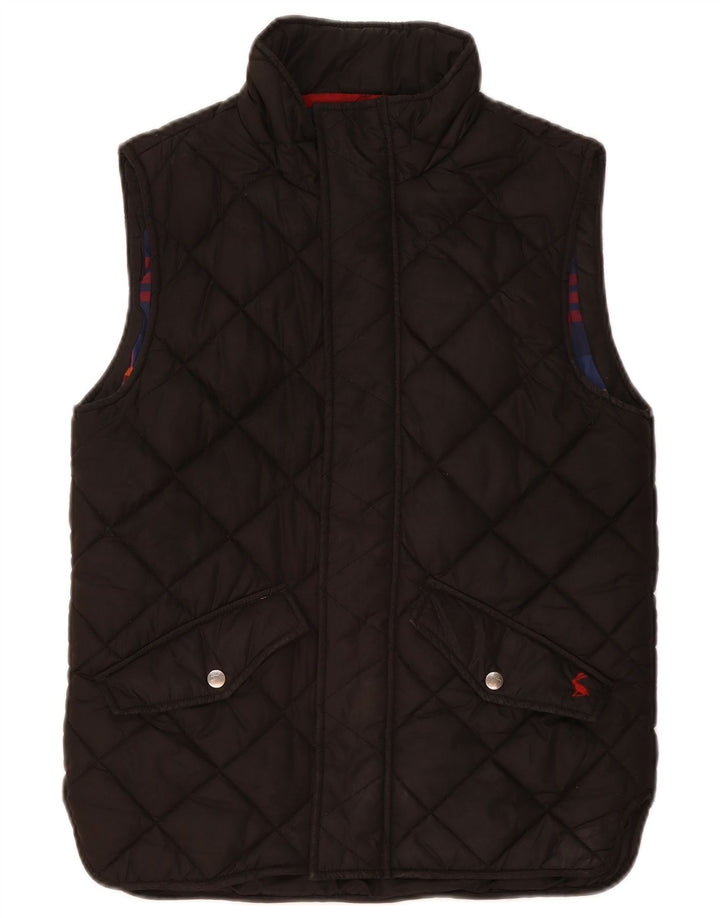 Joules Herre Quiltet Gilet UK 36 Small Black Polyester