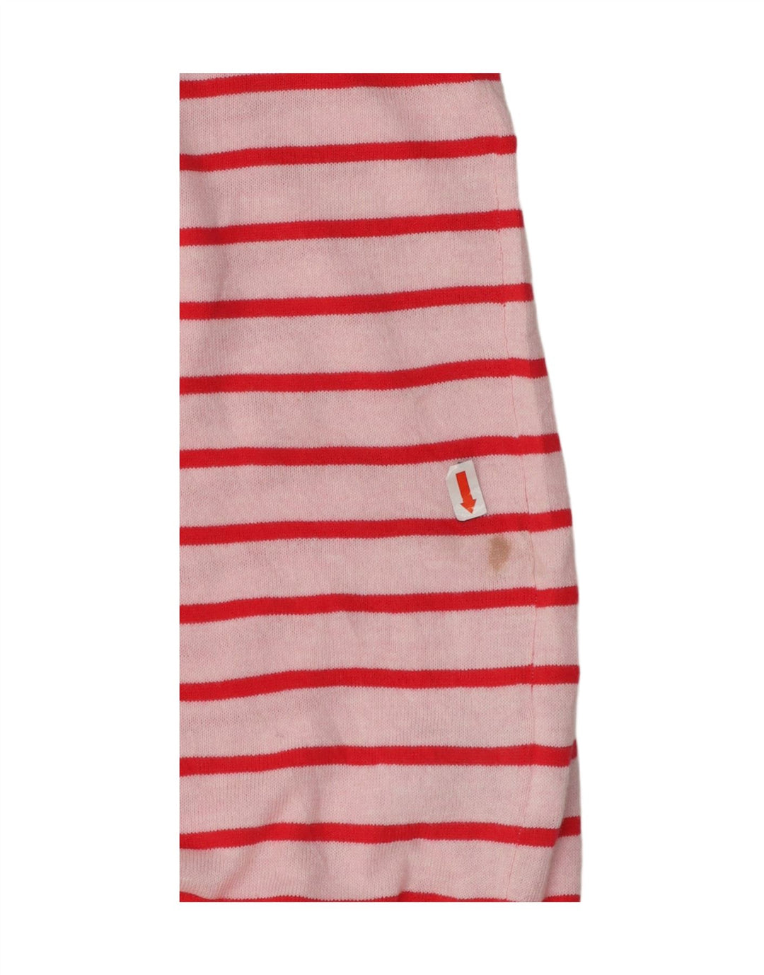 J. CREW Womens Oversized Crew Neck Jumper Sweater UK 10 Small Pink Striped Vintage J. Crew and Second-Hand J. Crew from Messina Hembry 