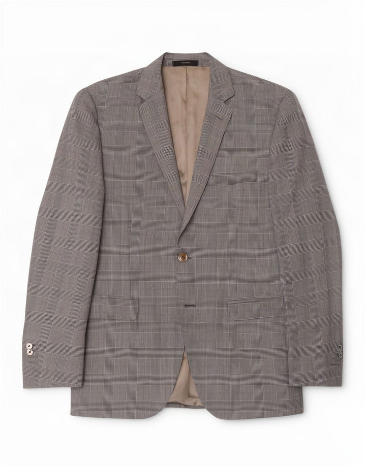 Massimo Dutti Herre 1-knap blazerjakke UK 38 Medium Grey Houndstooth