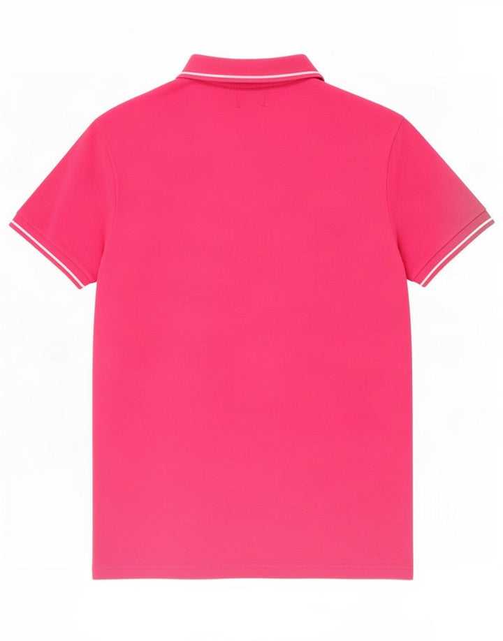 Pierre Cardin Poloskjorte til mænd Medium Pink Bomuld