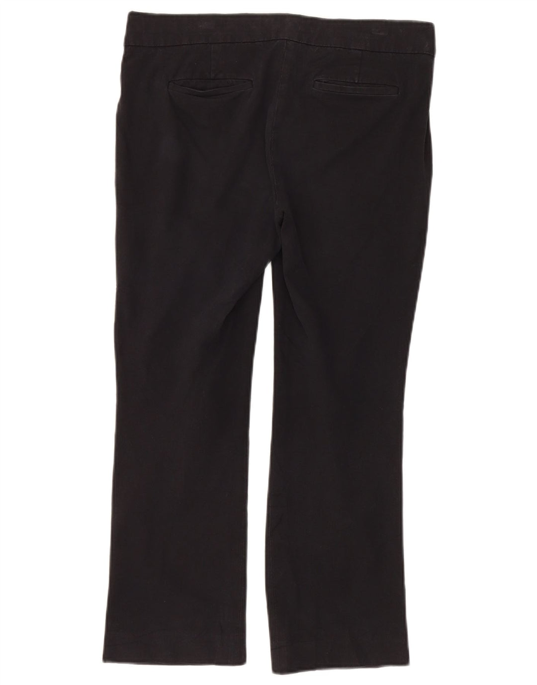 J. Crew Dame Campbell Bootcut Cropped Trousers US 4 Small W32 L25 Black