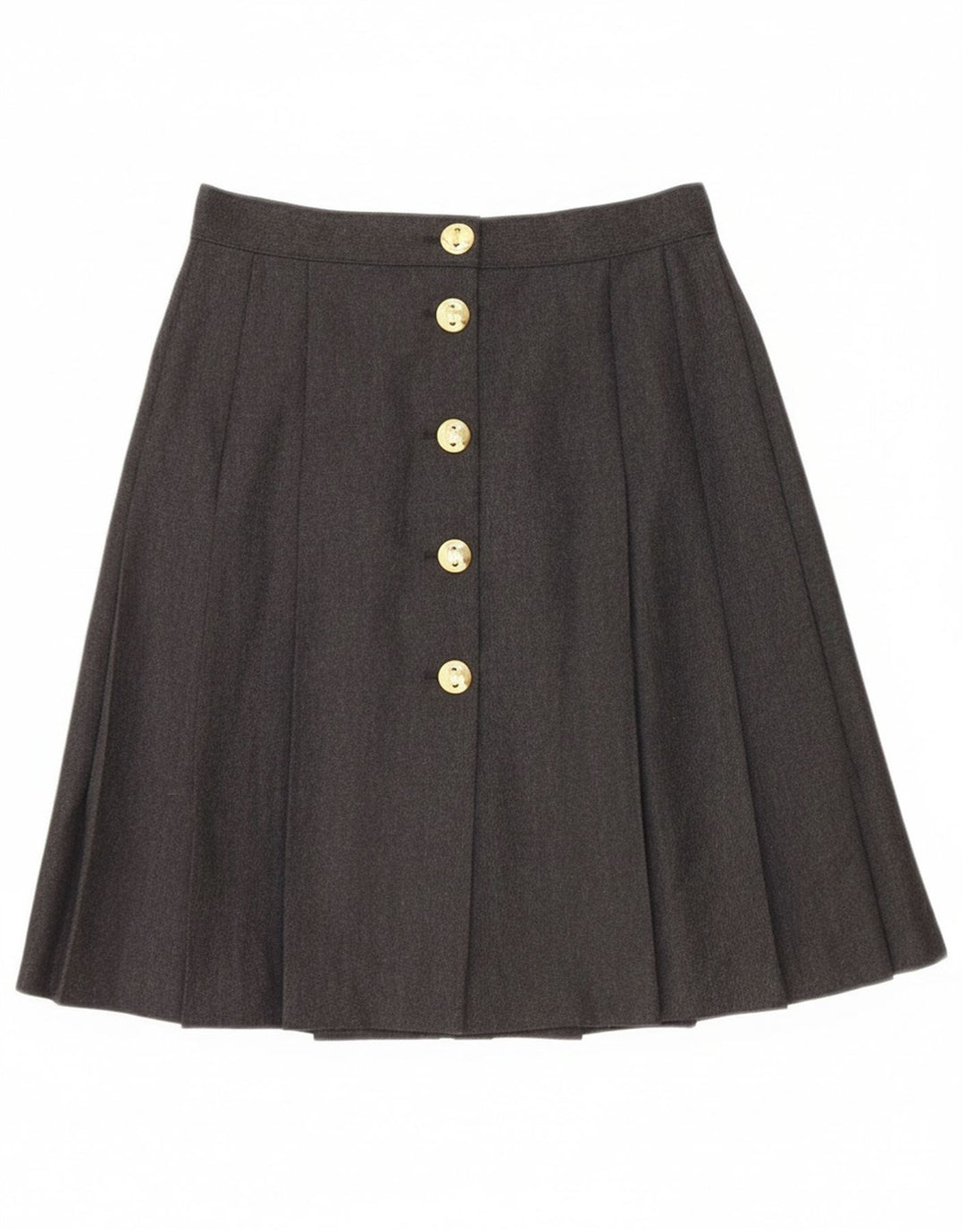 Bagarry Kvinder plisseret nederdel IT 44 Medium W26 Sort Ny Uld